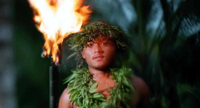 Hawaiian Torch Lighting Ceremony