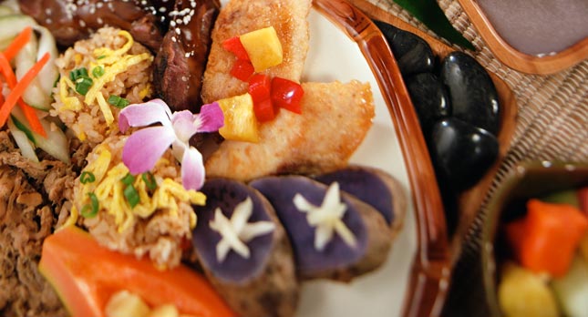 Traditional Luau Food